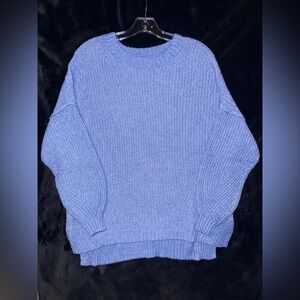 American Eagle Outfitters Blue Crew Neck Sweater